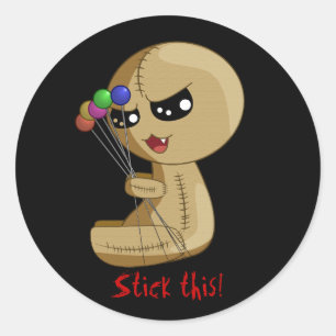 Sticker Rond Stick ceci !