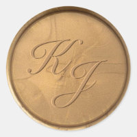 Stick de cire d'or initial Monogramme