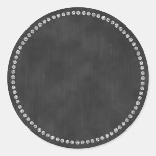 Sticker Rond Stick de tableau avec Monogramme de réglage de l'a