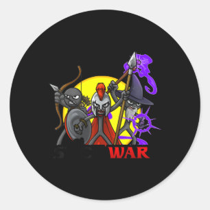 Sticker Rond Stick War - Atreyos, Magikill Et Archidon Dans