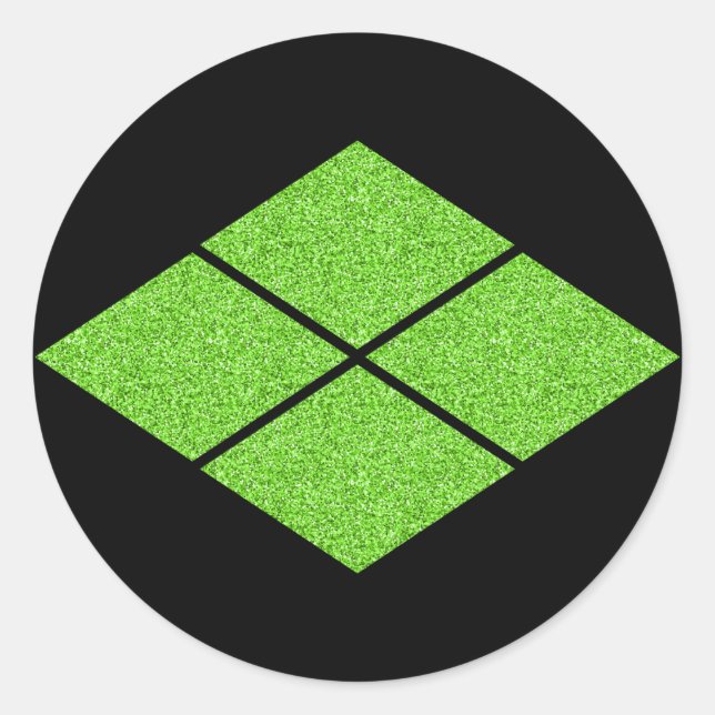 Sticker Rond Sticke rond classique Takeda-bishi (Devant)