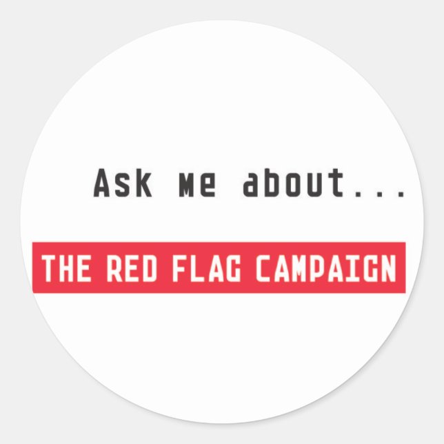 Sticker Rond Sticker-Me-Demander (Devant)