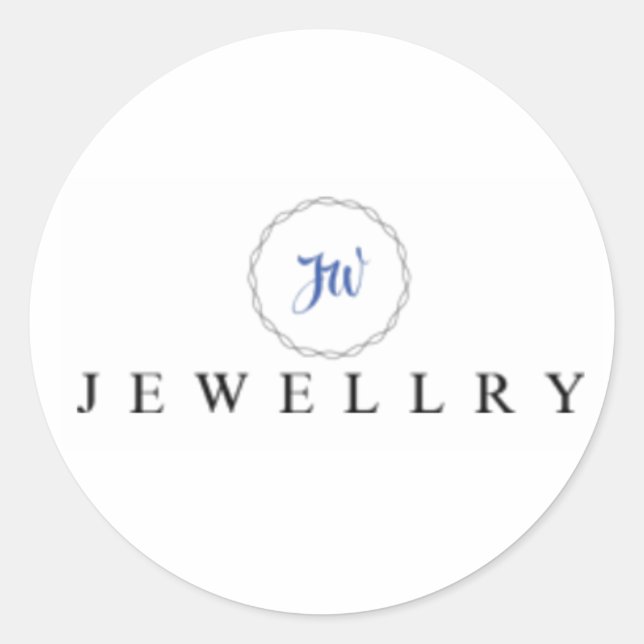 Sticker Rond Sticker(s) JW Jewellry (Devant)
