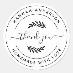 Sticker Rond StickerCréez votre propre maison faite avec amour