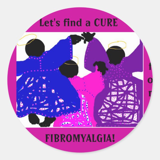 Sticker Rond Stickers/Fibromyalgie (Devant)