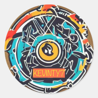 Sticker Rond Sticky Kevinty7