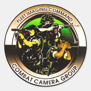 Sticker Rond Sticleur de caméra de combat FLTIMAGCOMPAC