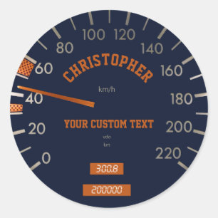 Sticker Rond Sticleur de tableau de bord
