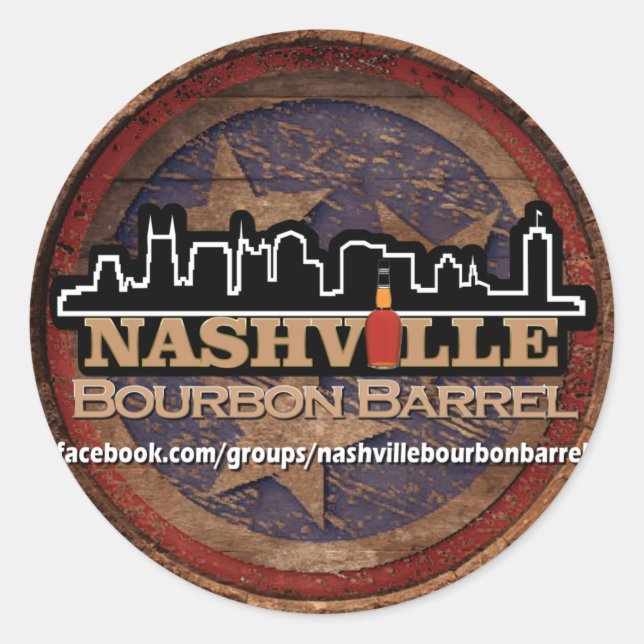 Sticker Rond Sticleur de tête de baril standard NBB (Devant)