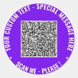 Sticker Rond Sticleur de texte personnalisé - Info d'analyse de