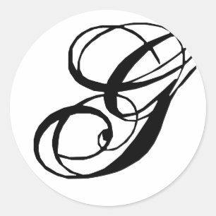 Sticker Rond Sticleur Mariage Monogramme G