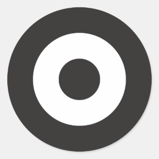 Sticker Rond Sticleur rond à deux tons