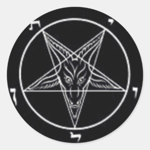 Sticker Rond Sticleur rond Baphomet