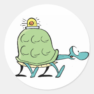 Sticker Rond Sticule d'urgence de la tortue marécageuse