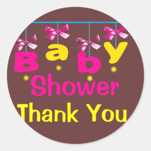 Sticker Rond Stikers au baby shower