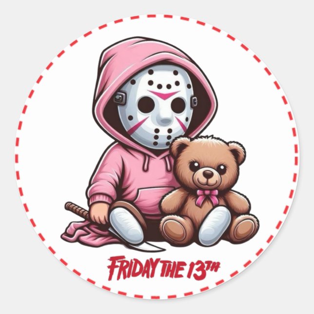 Sticker Rond Stikers Venerdì 13 (Devant)