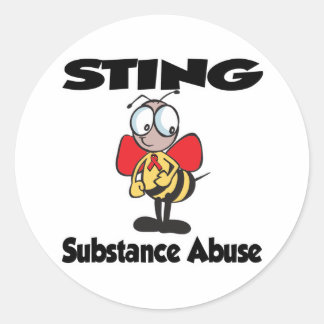 Sticker Rond STING Toxicomanie