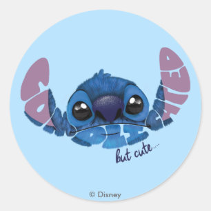Sticker Rond Stitch   Compliqué Mais Mignon 2