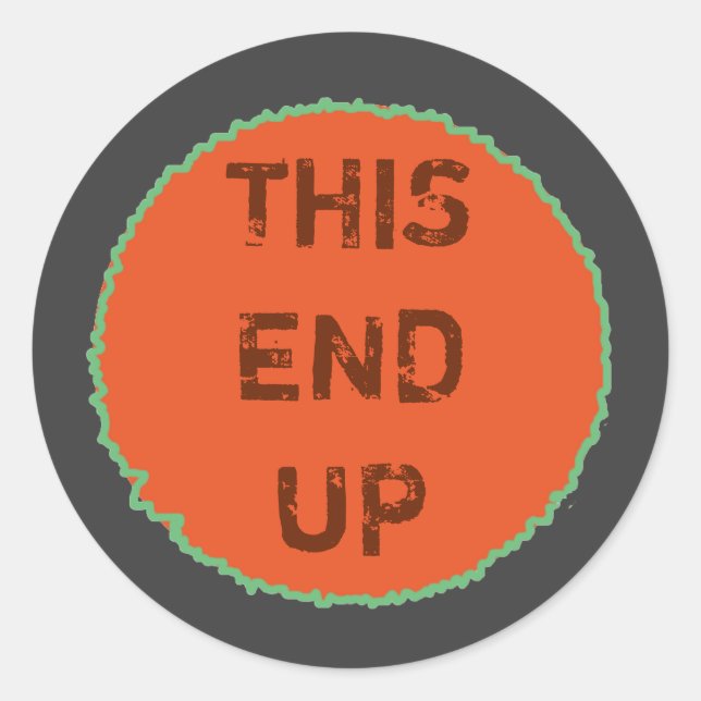 Sticker Rond Stockage de cette marque de direction finale (Devant)