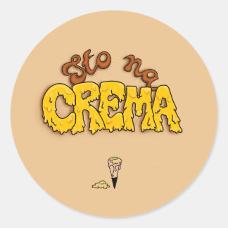 Sticker Rond Sto'na crema