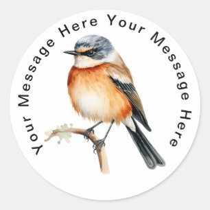 Sticker Rond Stonechat africain