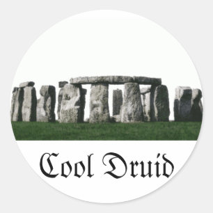 Sticker Rond Stonehenge - druide frais