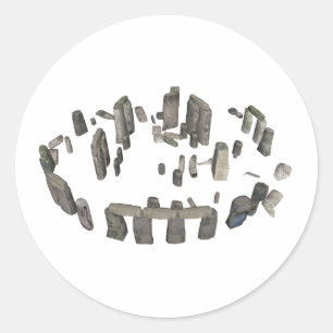 Sticker Rond Stonehenge : Modèle 3D :