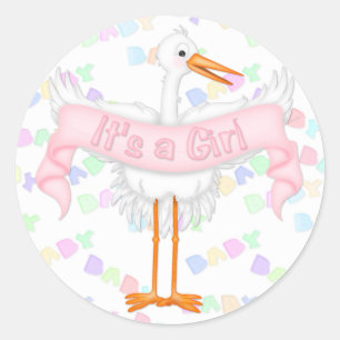Sticker Rond Stork C'est une petite chatte