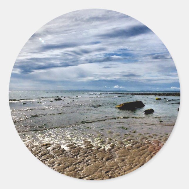 STICKER ROND STORMY SKY (Devant)