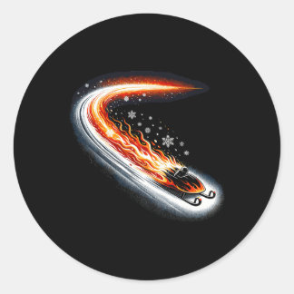 Sticker Rond Straîne à neige - Loi sur les sports d'hiver