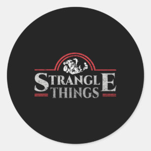 Sticker Rond Strangle Thèmes Mixed martial art Bjj brésilien Ji