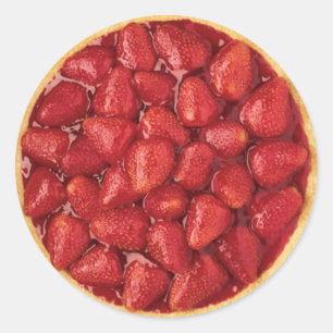 Sticker Rond Strawberry pie