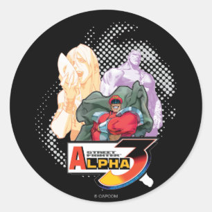 Sticker Rond Street Fighter Alpha 3 Shadowloo