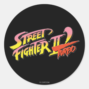 Sticker Rond Street Fighter II Turbo