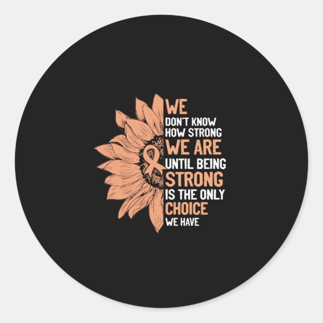 Sticker Rond Strong Is The Only Choice (Devant)