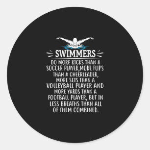Sticker Rond Strong Swim Swimming Toxits For Men Women