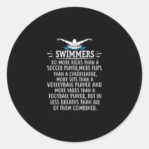 Sticker Rond Strong Swim Swimming Toxits For Men Women