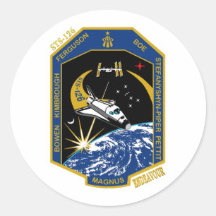 Sticker Rond STS 126 Endeavour