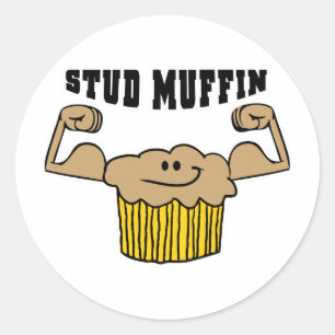 Sticker Rond Stud Muffin