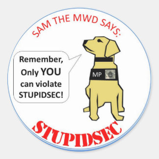 STICKER ROND STUPIDSEC