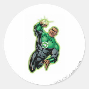 Sticker Rond Style de bande dessinée - Voler vers le haut