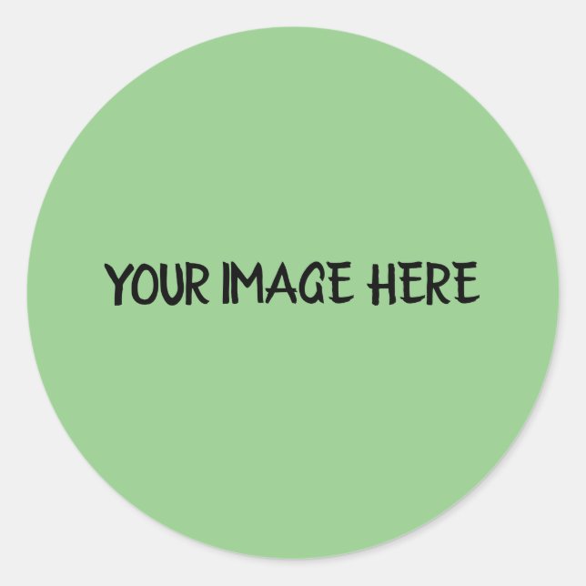 Sticker Rond STYLE DE TEXTE MINIMAL orange CLASSIQUE ROND (Devant)