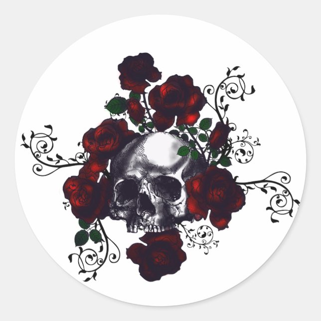 Sticker Rond Style Goth (Devant)