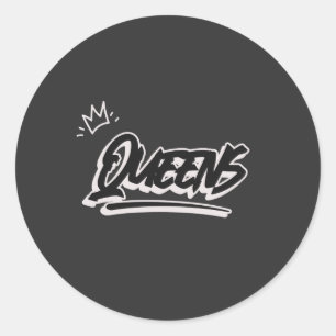 Sticker Rond Style Graffiti Queens New York