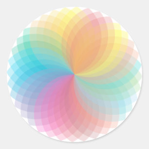 Sticker rond Style Graphique Spiro