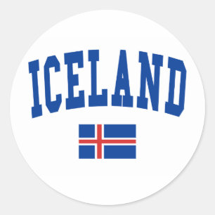 Sticker Rond Style Islande