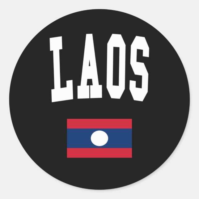 Sticker Rond Style Laos (Devant)