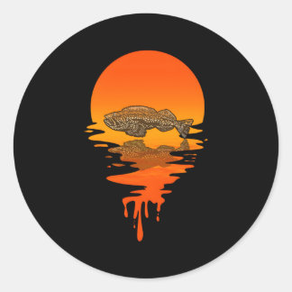 Sticker Rond Style Lingcod