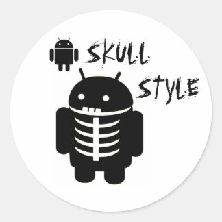 Sticker Rond STYLE SKULL Android