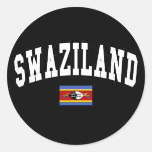 Sticker Rond Style Swaziland